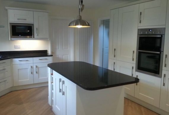 Stylish kitchen in neutral colour scheme
